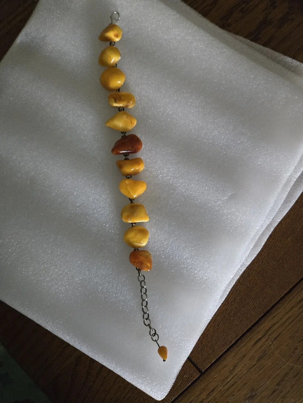 Genuine Natural AMBER BRACELET FROM POLAND LIKE NEW FITS 6.5 TO 8.5